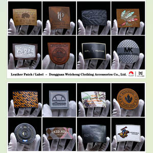 ป้ายหนังแท้แบบนูน 3 มิติ ป้ายหนัง PU ป้ายโลโก้สำหรับเสื้อผ้า กางเกงยีนส์ กระเป๋า เสื้อผ้า หมวก ป้ายสีน้ำเงิน รับผลิตตามสั่งขายส่ง - Product Image 4