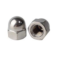 Écrou de couvercle hexagonal décoratif en acier inoxydable 304, finition passivée, M3-M20, vente en gros