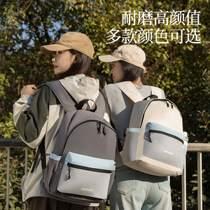 Beenlove Casual <b>Backpack</b> 20L Foldable Color Blocking Women's Travel <b>Backpack</b> With Zipper Pocket Shoulder Strap - Product Image 2