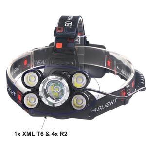 <span class=keywords><strong>12000</strong></span> Lumen Ultra lumineux 5 LED phare <span class=keywords><strong>lampe</strong></span> de poche USB charge IP55 <span class=keywords><strong>lampe</strong></span> <span class=keywords><strong>frontale</strong></span> pour l'extérieur Camping chasse randonnée exploitation minière - Product Image 3