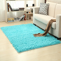 Tapis doux pour salon en peluche moelleux vert Shag tapis tapis non délestage intérieur moderne tapis flou pour enfants fille