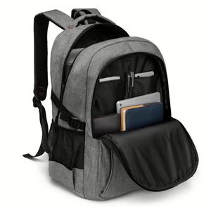 Travel Laptop <b>Backpack</b> Anti Theft Slim Durable Laptops <b>Backpack</b> with USB Charging Port <b>Water</b> <b>Resistant</b> College School Bag - Product Image 2