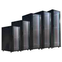 SYNSTRO Armoire Réseau 19 pouces 600*800, Rack Serveur sur Pied en Verre Trempé IP20 12/16/20/24/28/32/38/42U pour Données et Optique