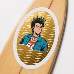 สติกเกอร์ฉลากผลิตภัณฑ์โพลีมีกาวกันน้ำฉลากเสริมฟอยล์สีทองแบบกำหนดเอง - Product Image 4