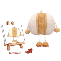 Peluche personnalisée super douce, rembourrage en coton PP, motifs brodés personnalisables