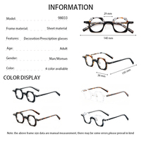 Armazón de Acetato Grueso de Alta Calidad Hecho a Mano para Lentes Ópticos para Hombre y Mujer Gafas de Prescripción Vintage