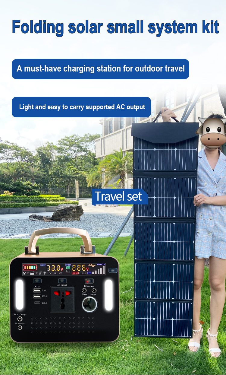 Folding Solar Panels Mini All In One  Portable Outdoor Lighting System Home Solar Power System Kit  Solar Energy System