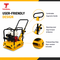 Compacteur à plaque vibrante portable, vente directe usine, machine de compactage de sol robuste pour terrains accidentés et irréguliers en construction