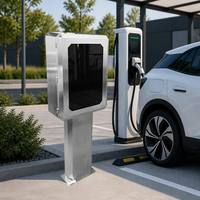 Boîtier de chargeur EV DC double pistolet personnalisé, fabrication en tôle métallique étanche pour station de recharge extérieure, pièce de précision