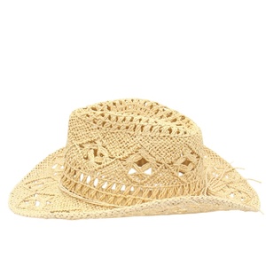 Wide Brim <b>Straw</b> <b>Hat</b> Men & Women's <b>Summer</b> <b>Straw</b> <b>Hat</b> Cowboy Cowgirl Shapeable Hollow Out Woven Roll Up Beach Sun <b>Hat</b> - Product Image 5