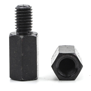 Entretoise hexagonale mâle-femelle en acier au carbone métrique haute résistance, plaqué zinc noir, M3 M5, grade 4.8 pour carte mère - Product Image 1