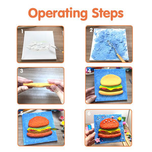 Kit de Pintura de Arcilla 3D con Textura de Papas Fritas, No Tóxico, para Manualidades, Juego Sensorial para Niños, Regalo Creativo de Cumpleaños, Materiales de Arte - Product Image 2