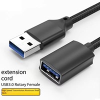 Cable de extensión USB 3.0, cable macho a hembra de alta transferencia de datos, compatible con cámara web, teclado, unidad flash, disco duro, impresora