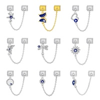 Groothandel Italiaanse Charm Armband Y2K Oog van de Duivel Italiaanse Armband Schakel RVS Sieraden voor Vrouwen Valentijnscadeau