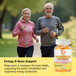 Suplementos Herbales al por Mayor de Fábrica con Vitamina D3 y Vitamina K2 de Grado Alimenticio para Mejorar la Calidad del Sueño, Cápsulas Blandas de Magnesio - Product Image 4
