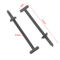 Self-locking Nylon Spline Drive Cable Ties with 20mm Length and 1mm Thickness for Automobiles Fastener