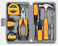 Boîte à outils universelle pour la maison, ensemble d'outils manuels, boîte à outils de quincaillerie, kit d'outils de réparation quotidienne multifonctionnel pour la maison