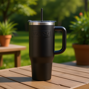 Tasse à café isotherme en acier inoxydable Vevor 40 oz avec paille, pour les déplacements - Product Image 2