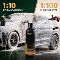 Liquide de lavage de voiture concentré 500 ml, haute mousse, nettoyage puissant et rapide, savon liquide neutre