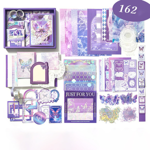 Retro Butterfly Printed Nature Decorative Scrapbook Paper DIY Art Craft Gift Dreamweaver Butterfly Hardcover Notepad <b>Set</b> wit - Product Image 5