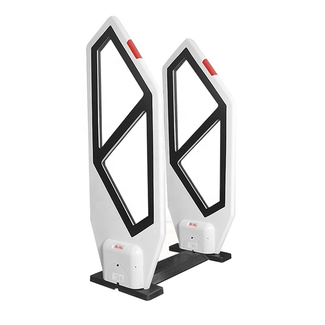 EAS Detection System EM Technology Dual Pedestal 01 Series White Transparent for Library
