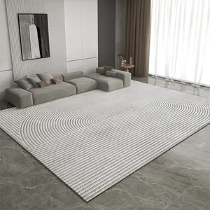 Timan Haute Qualité Lavable En Machine Antidérapant Luxe Gris Home Center Salon Personnalisé Numérique Imprimé Grands Tapis