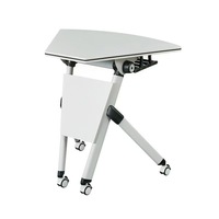 Bureau de formation pliable moderne et simple de qualité supérieure, modulaire, disponible en différentes tailles et formes, adapté aux bureaux et aux immeubles de bureaux