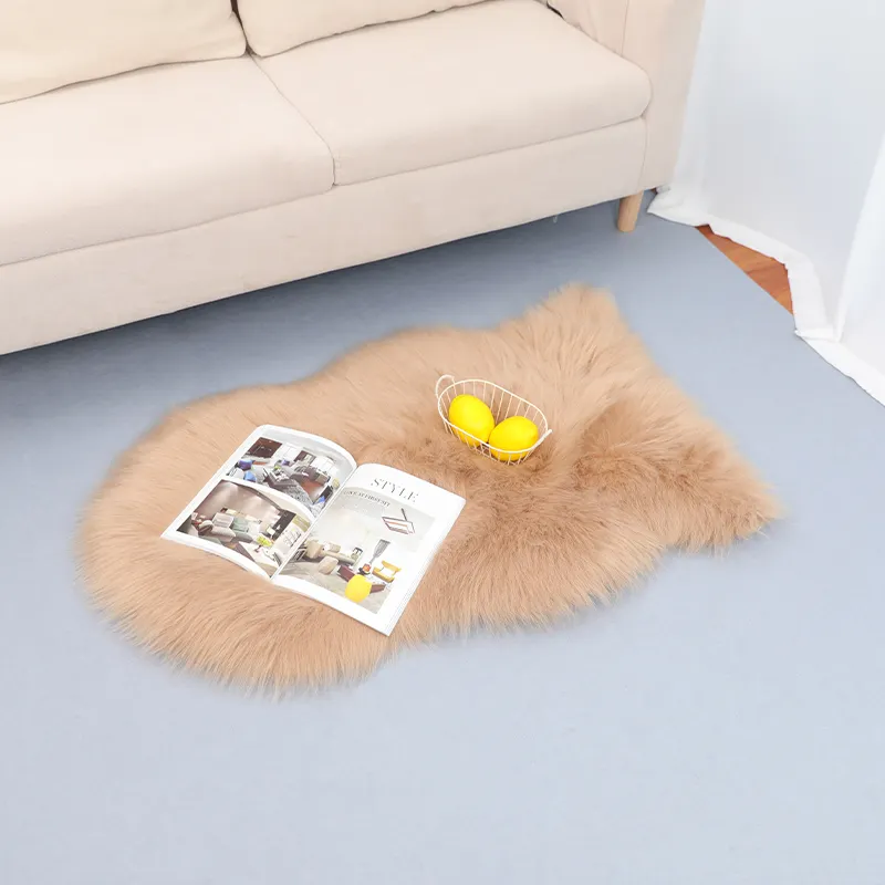 Winter modern warmly soft fur floor mats fluffy plush cushion children carpets and wool carpets living room large area rug