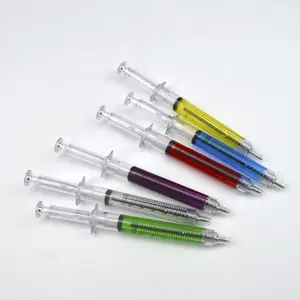 Custom Injection Shaped Medical promotional 5ml Syringe Ball Point Pen