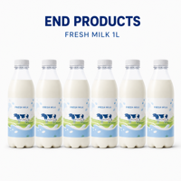 Machine de remplissage et de bouchage automatique hygiénique pour bouteilles en PET et en verre de 500 ml et 1000 ml pour lait frais