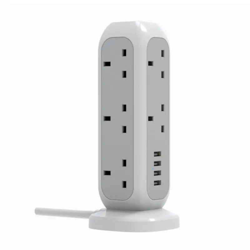 Modern Retractable Multi Plugs Modular Extension Cable Socket USB and Electrical Smart Cube Power Strip