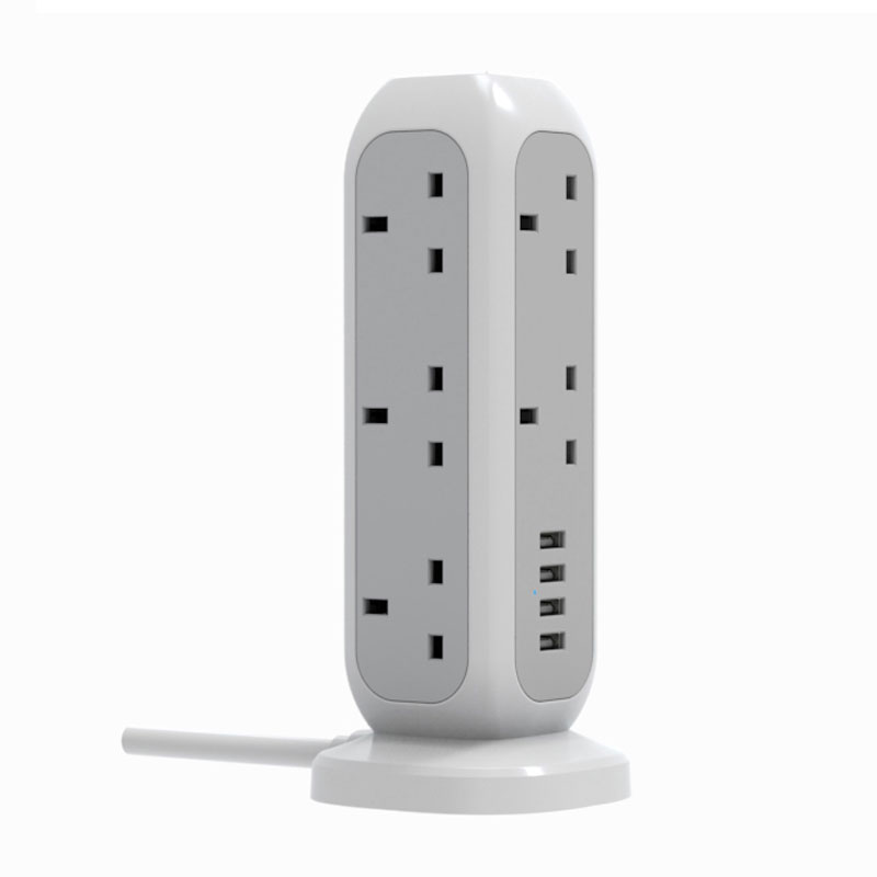 Modern Retractable Multi Plugs Modular Extension Cable Socket USB and Electrical Smart Cube Power Strip