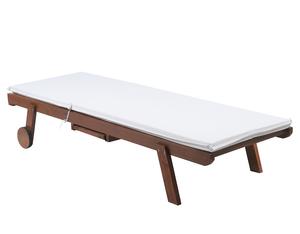 Chaise longue en bois d'extérieur de style moderne 195x 68x 89cm, durable, résistante à la corrosion, adaptée aux jardins et piscines extérieurs - Product Image 6