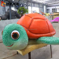 Tortue de mer animale réaliste d'état statique de surface en caoutchouc de silicone à vendre