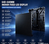 Pantalla LED Fija para Interiores P2.5 de 640*640 mm, Panel LED de Mantenimiento Frontal, Pantalla de Video Wall, Señalización Digital de Aluminio Fundido a Presión