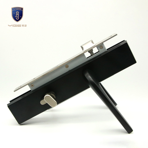 Ánh Sáng Màn Hình Đôi Mặt Khóa Cửa Gỗ Với Xử Lý - Product Image 4