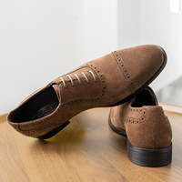 Großhandel stilvolle Kuh Wildleder Büro formelle Schuhe Männer Hochzeit Herren schuhe für Büro Custom ized Schnür Party Kleid Schuhe Männer