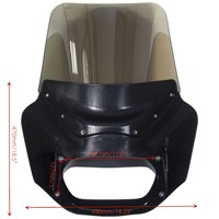 Memphis – carénage noir brillant Road Warrior pour Harley 18 + Softail Fat Bob FXFB