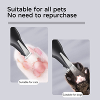Tondeuse rechargeable silencieuse pour animaux de compagnie, kit de toilettage professionnel avec lampe, coupe-ongles sans fil pour chiens