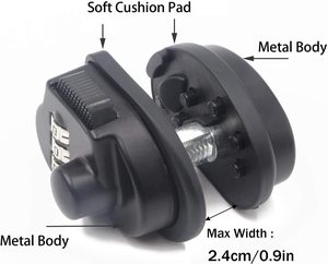 Hot Bán <span class=keywords><strong>3</strong></span>-Quay Số Khẩu Súng Ngắn An Toàn Kết Hợp Kích Hoạt Chữ Số Pistol Thạc Sĩ Khóa Súng - Product Image 2