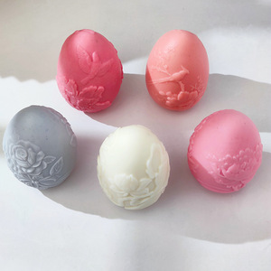 早起牡丹花硅模蛋糕装饰3D鸡蛋烘焙模具手工香薰石膏树脂肥皂制作 - Product Image 4