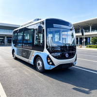 Bus Urbain Électrique à Entrée Basse de 6 m, 27 Passagers, 12-14 Sièges, Autonomie de 350 km, Mini-Bus Compact LFP