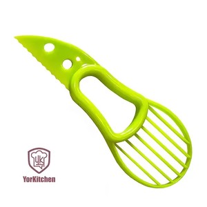 Cortador de Aguacate 3 en 1, Rebanador Manual Giratorio de Alta Calidad, Pelador Seguro y Sostenible, Estilo Moderno, Uso Doméstico, Personalizable - Product Image 1