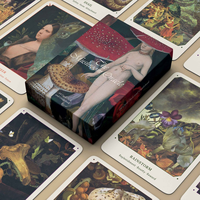Jeu de tarot éducatif personnalisé avec un ensemble complet de 78 cartes, incluant les Arcanes Majeurs et Mineurs