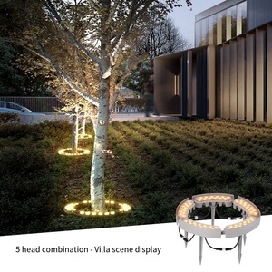 Lumière LED solaire réglable pour arbre, <span class=keywords><strong>étanche</strong></span> <span class=keywords><strong>IP65</strong></span>, éclairage extérieur, en alliage d'aluminium, température de couleur réglable, éclairage de jardin - Product Image 2