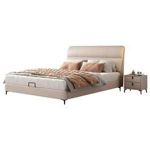 Lit rembourré élégant avec cadre durable pour chambres à coucher modernes - Product Image 4