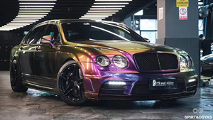 Kit carrosserie WD-Style Flying Spur pour Bentley Flying Spur, nouveau pare-chocs avant et arrière, kit d'amélioration des échappements - Product Image 2