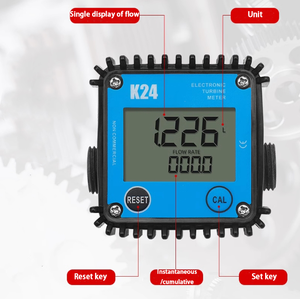 Cavitt K24 Micro Turbine <span class=keywords><strong>Flow</strong></span> <span class=keywords><strong>Meter</strong></span> Liquid Gear <span class=keywords><strong>Meter</strong></span> 1/2 Inch External Thread High Pressure Aluminum Alloy 1-15 L/min 20mm. - Product Image 5