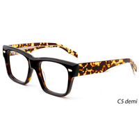 Kacamata FEROCE China Fashion Trendy Acetate Bingkai Optik Desain Baru Kacamata Wanita Solid