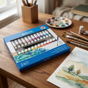 Juego de Pintura Acrílica Profesional de 24 <span class=keywords><strong>Colores</strong></span>, No Tóxica, Calidad Artística, <span class=keywords><strong>para</strong></span> Lienzo, <span class=keywords><strong>Madera</strong></span>, Tela, Piedra, Manualidades, Venta al Por Mayor - Product Image 2